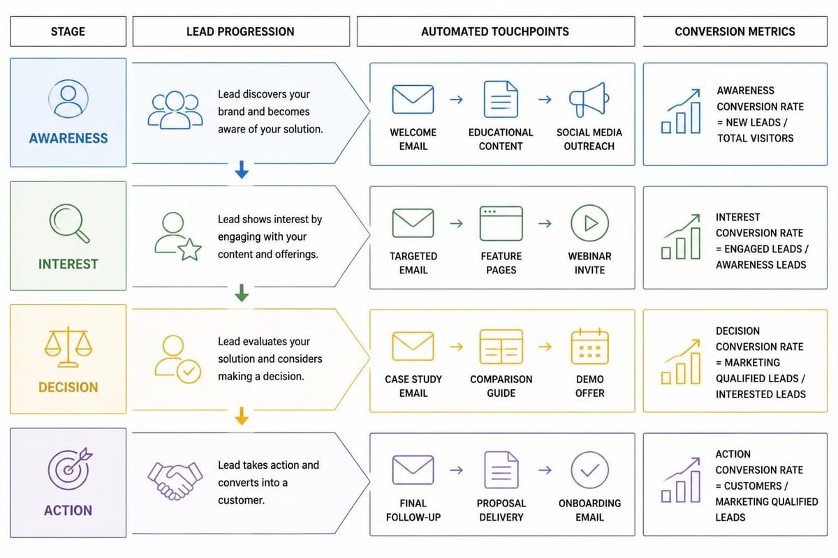 Sales funnel stages