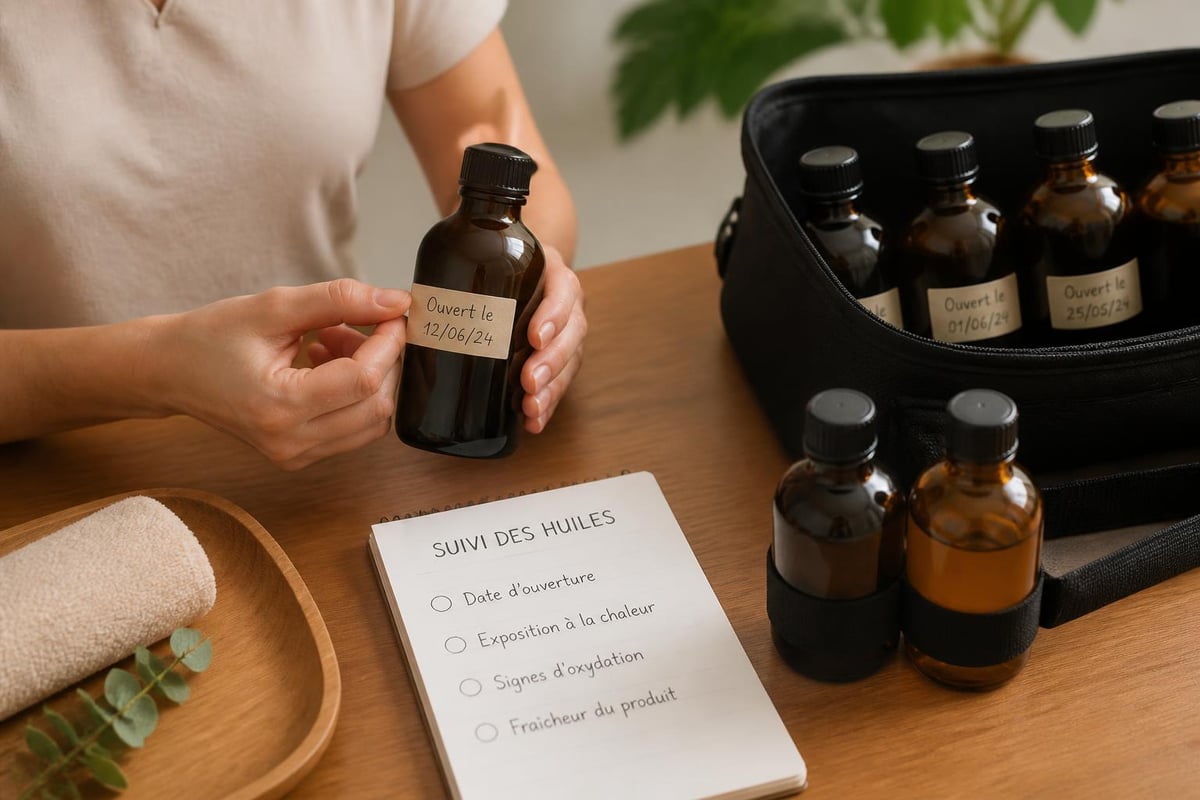Conservation des huiles de massage