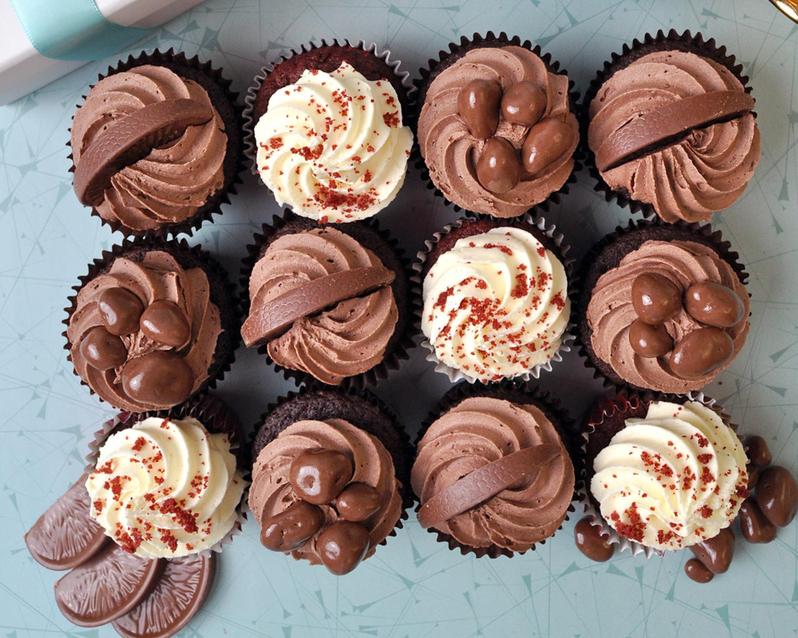 Classic Chocolate Cupcake Selection
