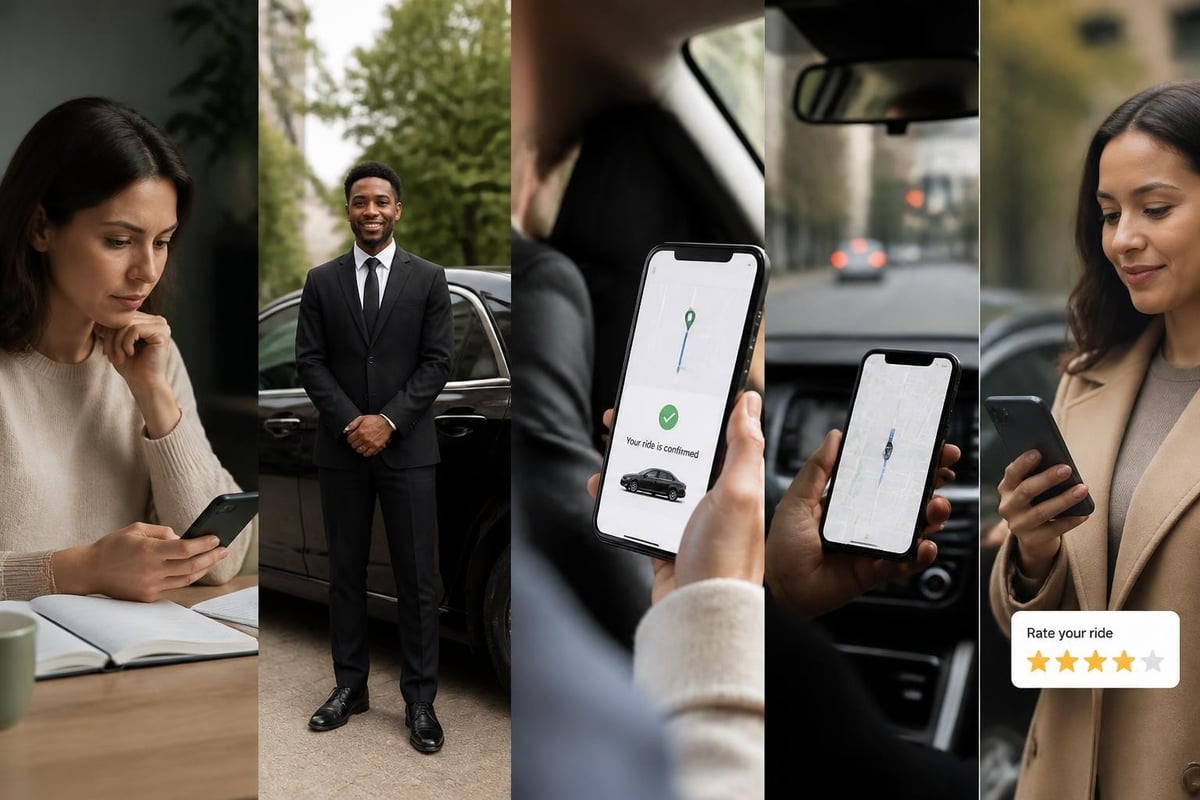 Private transportation service booking workflow