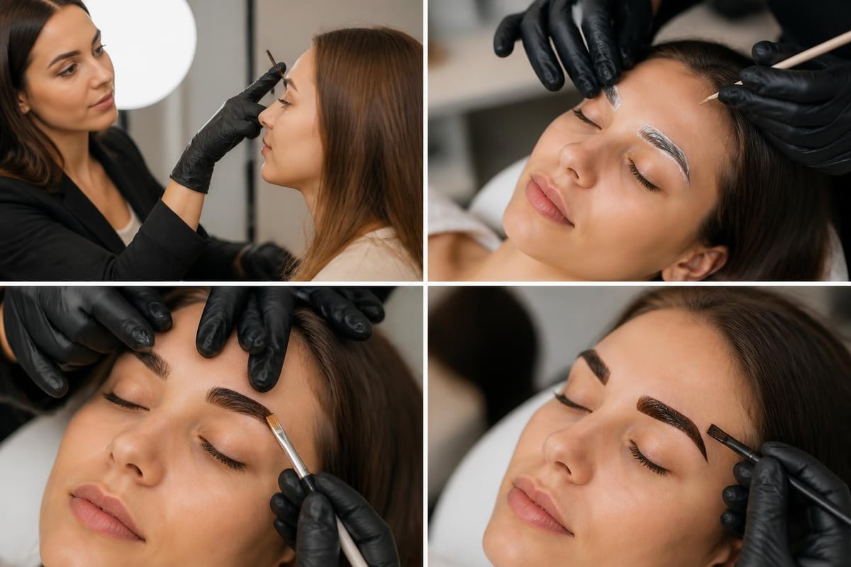 Lash Brow Services: Complete Guide for 2026 3 Brow lamination process steps