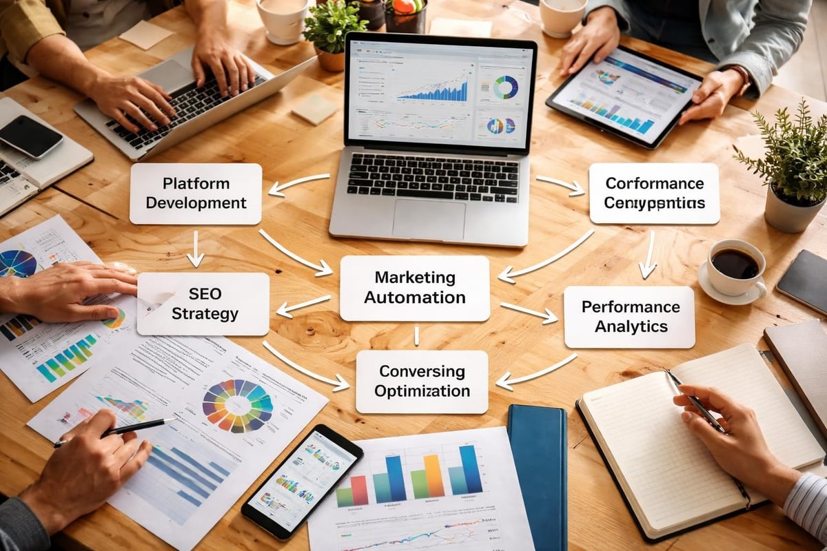 Powerful Ecommerce Agency Selection Guide for 2026 1 Ecommerce agency service ecosystem