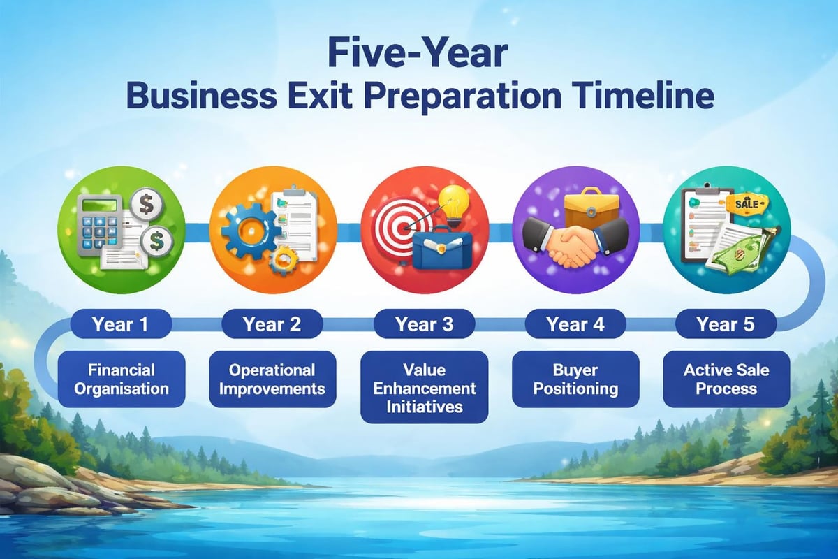 Business exit timeline