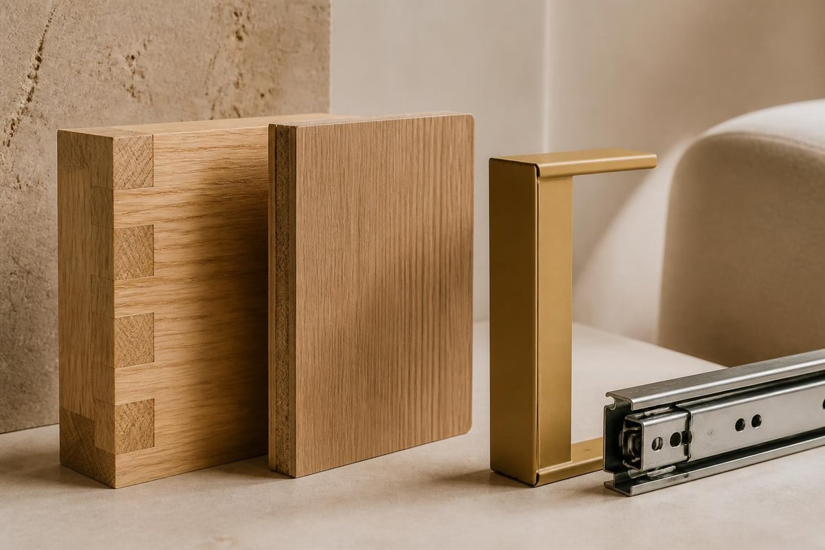 Material comparison for bedside tables