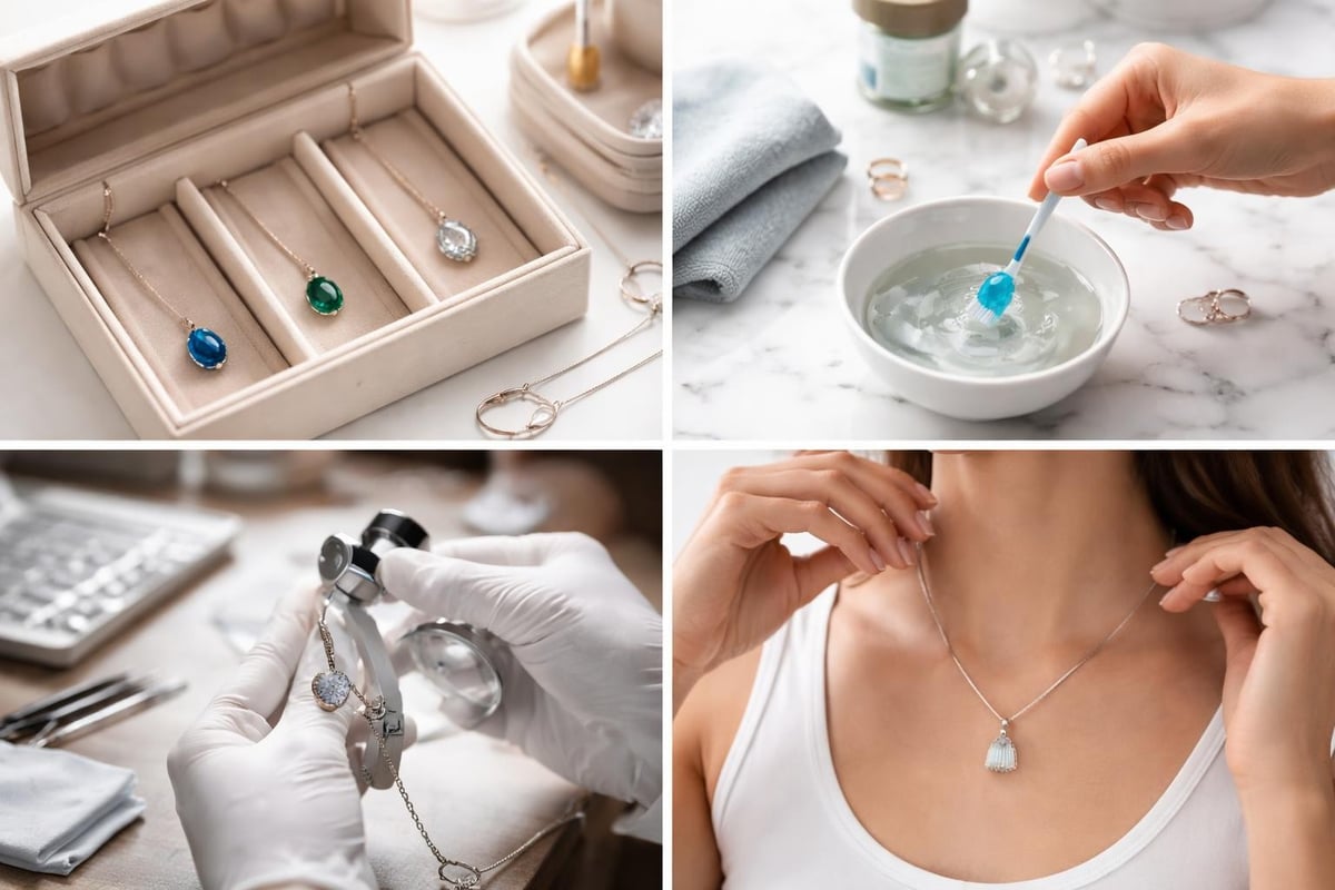 Teardrop necklace care and maintenance