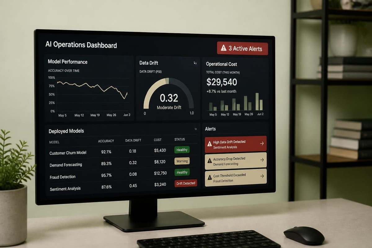 AI monitoring dashboard