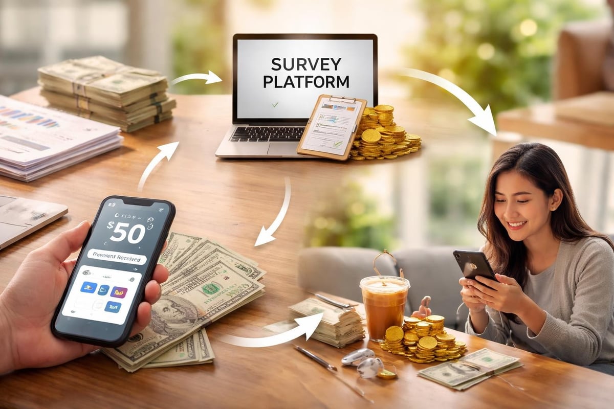 Survey payment flow
