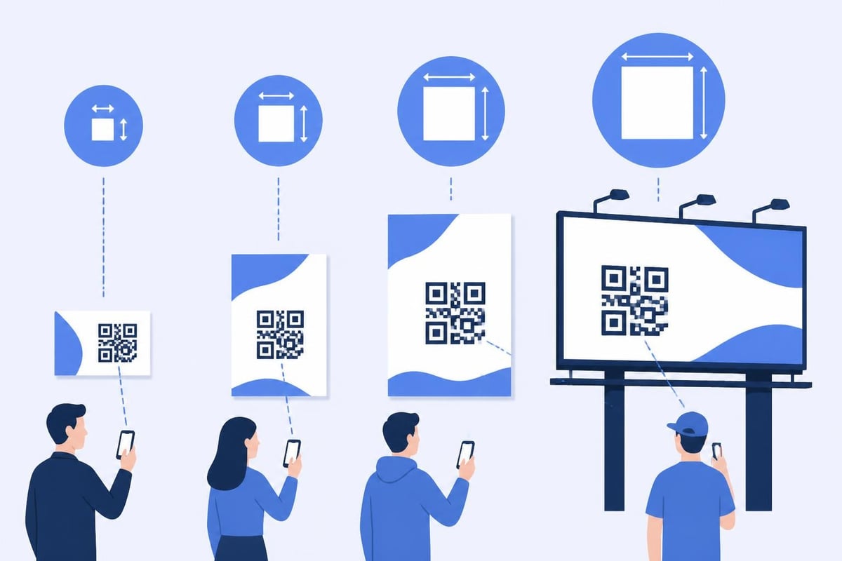 QR code sizing guide