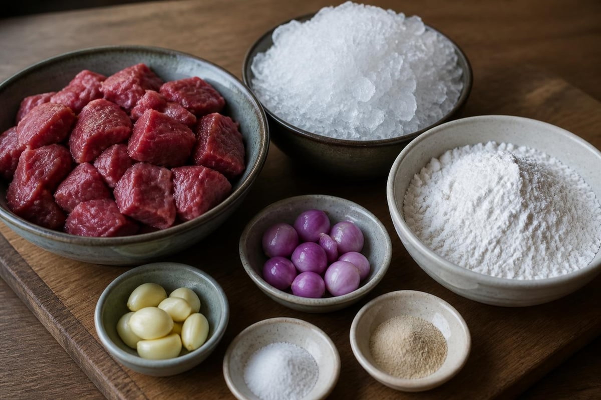 Komponen bahan bakso