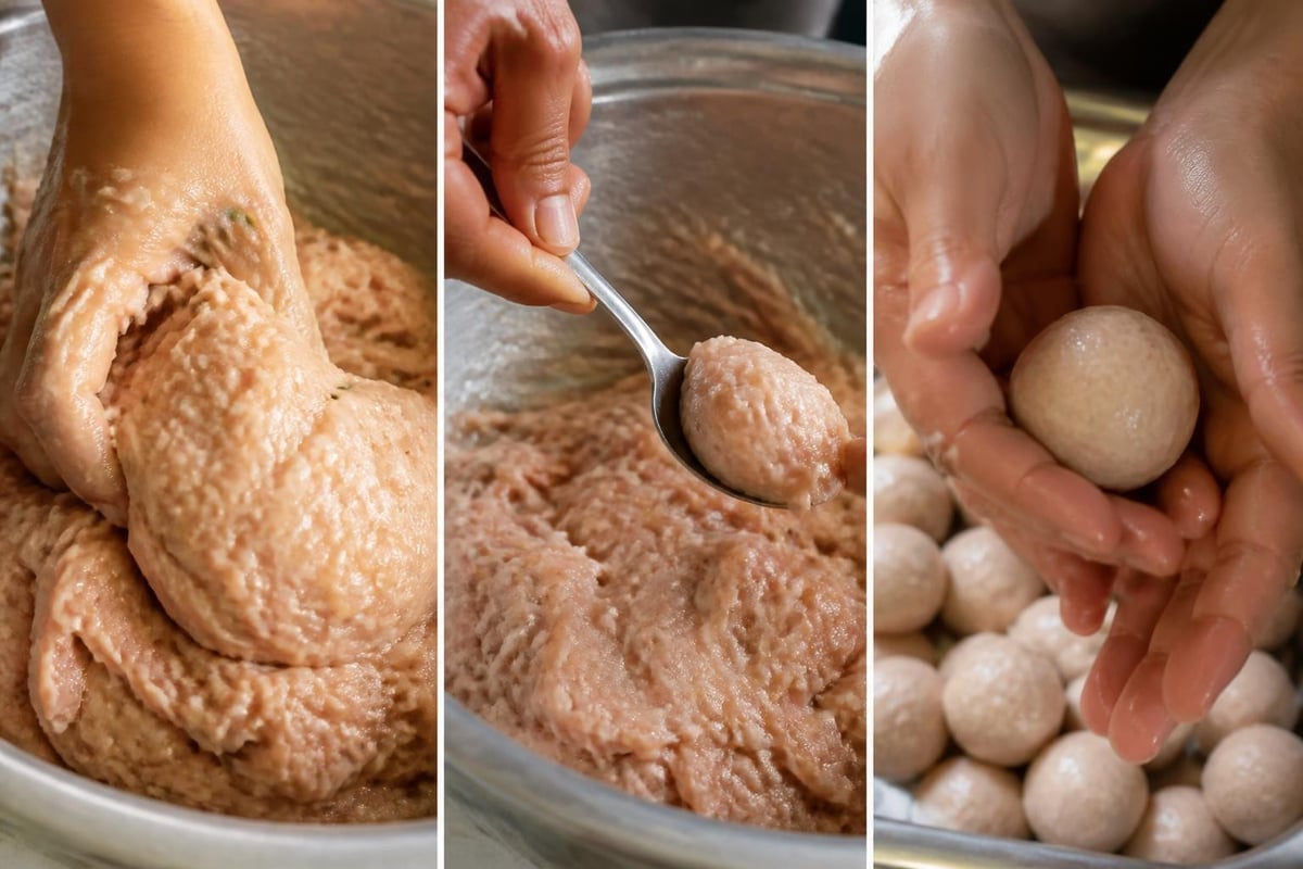 Proses pembentukan bakso