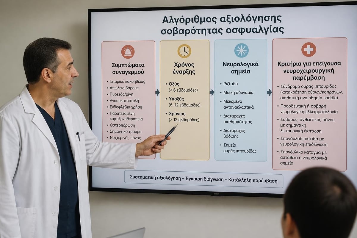 Ενδείξεις επείγουσας αξιολόγησης