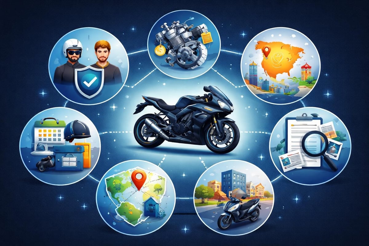 Factores que influyen en el precio del seguro de moto