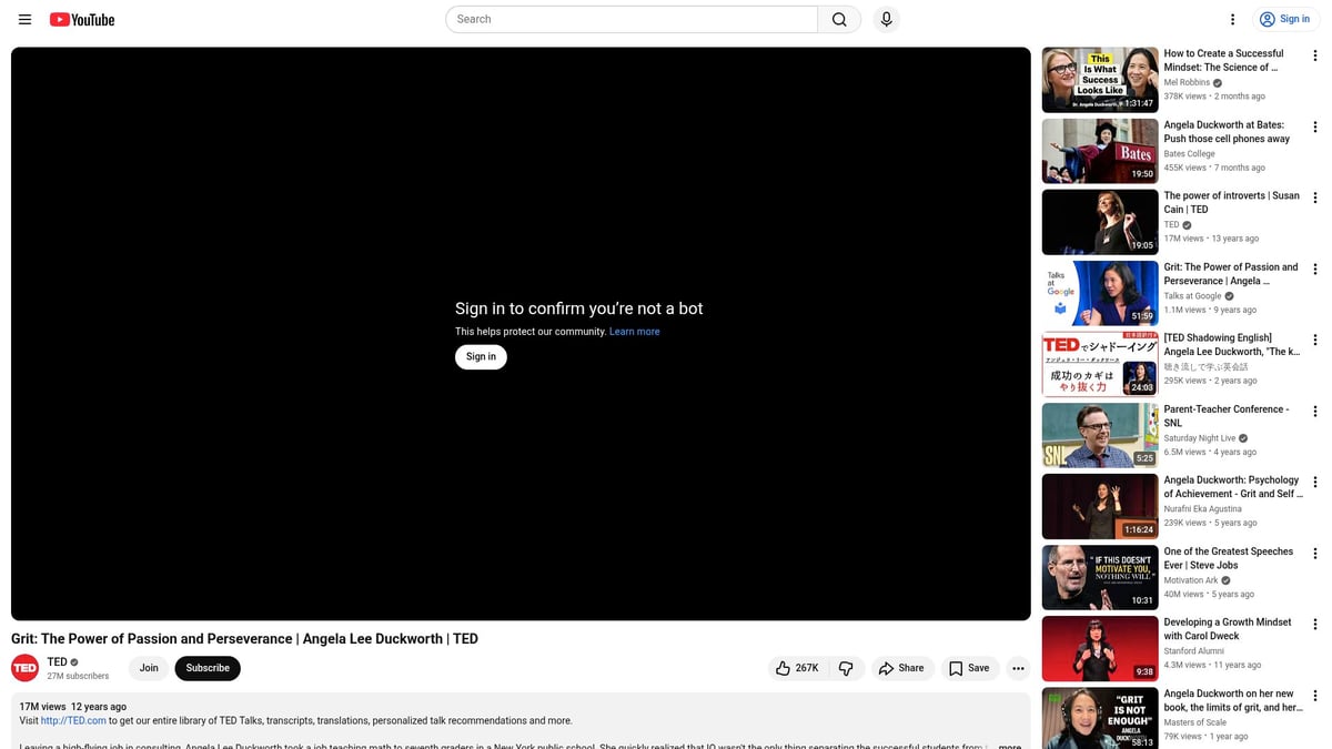 7 Charlas Para Empresas Innovadoras Que Marcan Tendencia 2026 - Grit: El poder de la pasión y la perseverancia, por Angela Lee Duckworth