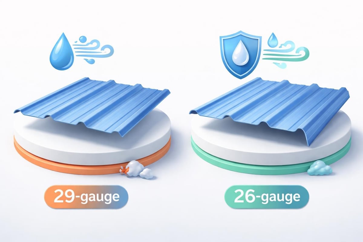 Metal carport cover gauge comparison
