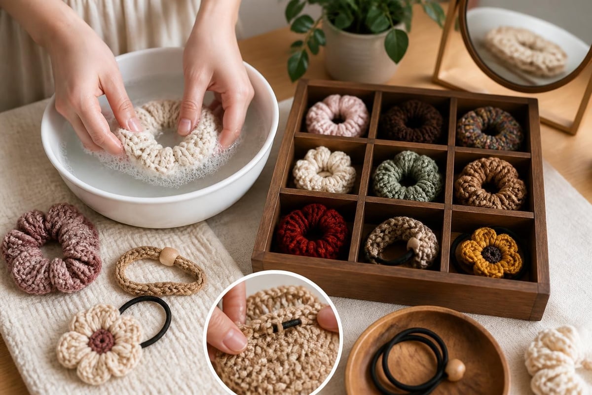 Proper care and storage for handmade hair clips