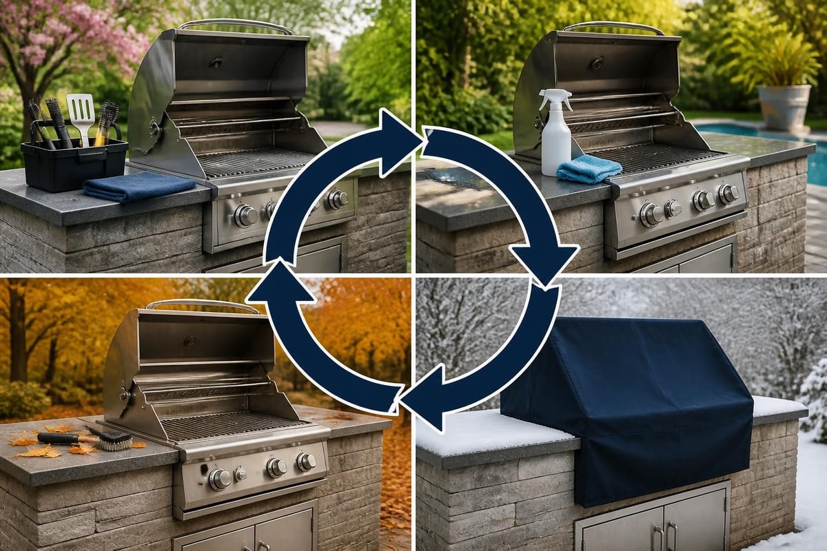 Outdoor kitchen maintenance