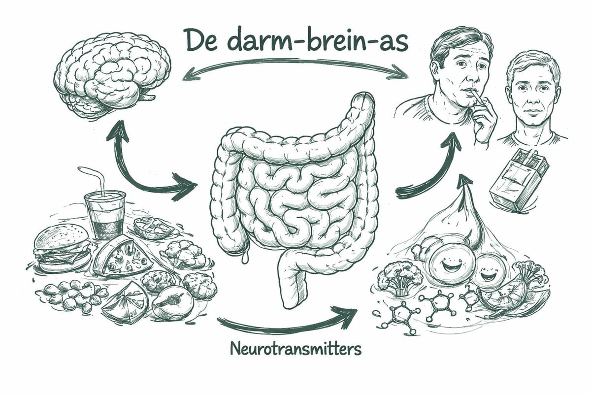Darm-brein-as bij stoppen met roken