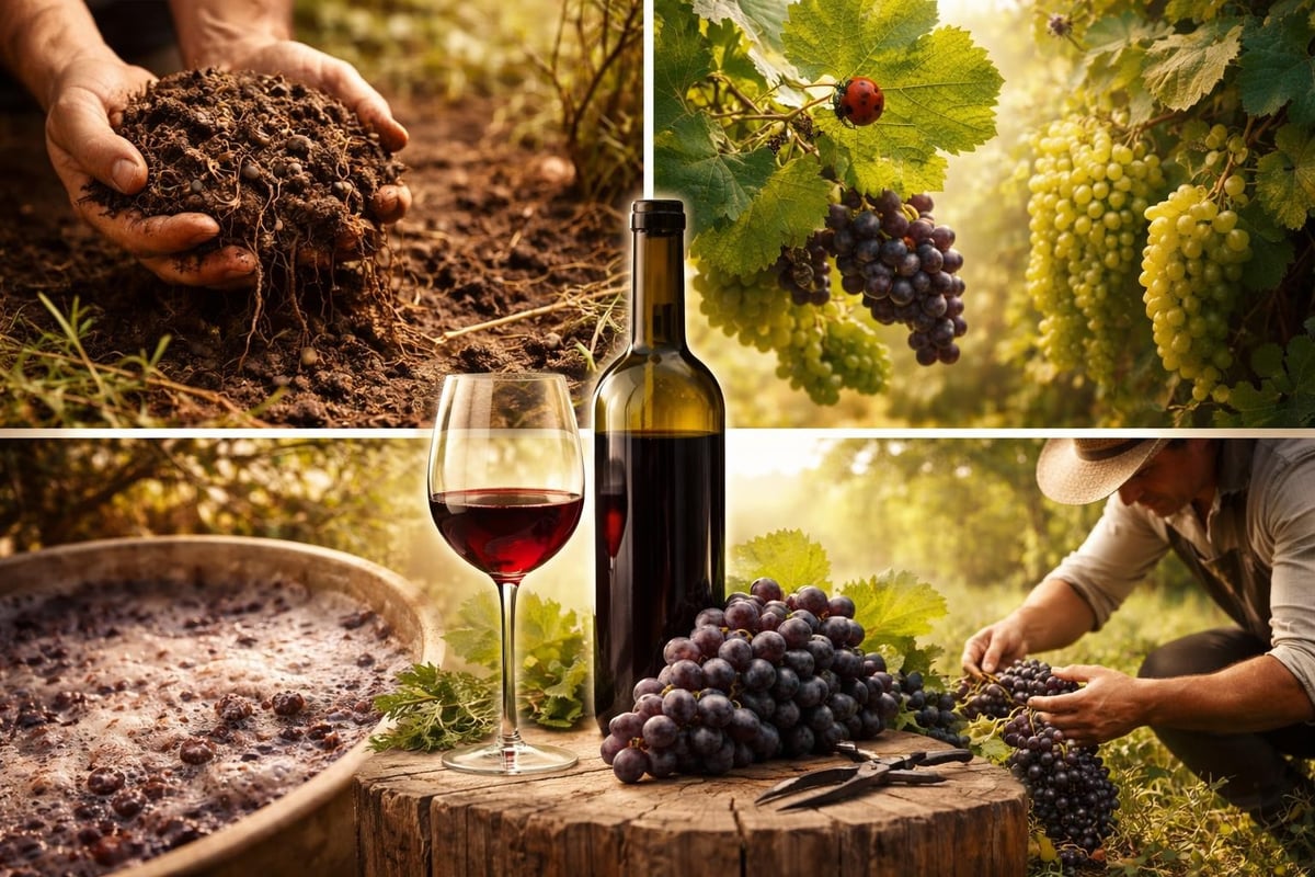 Organic vineyard ecosystem