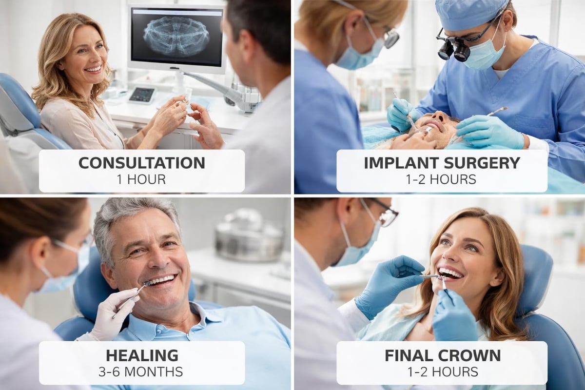 Implant treatment timeline