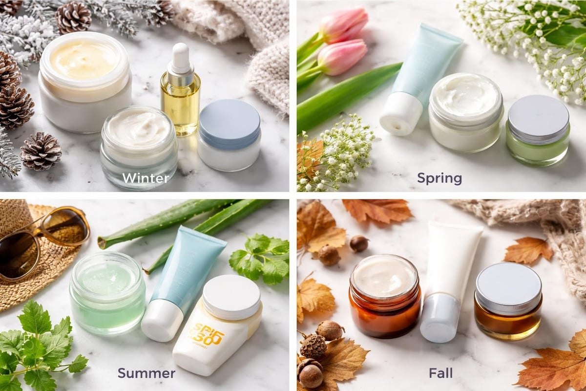 Seasonal skincare calendar