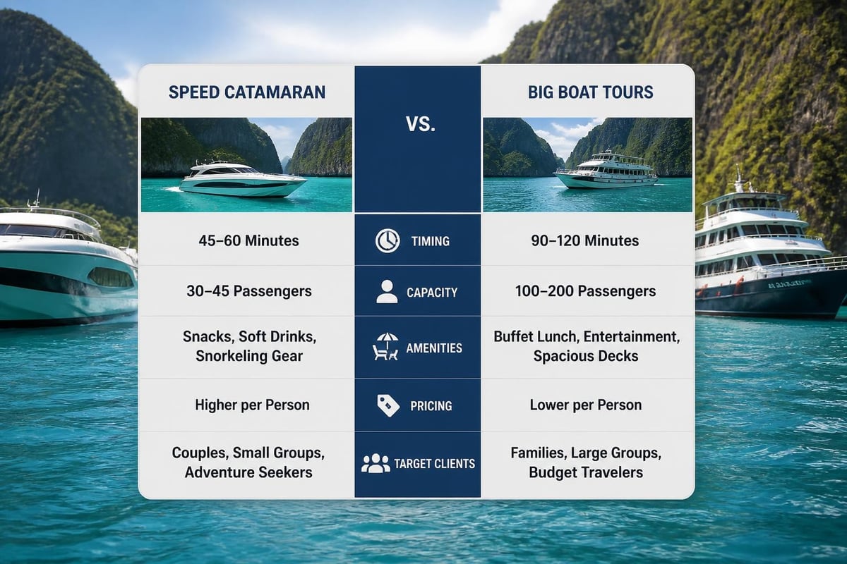 Phi Phi tour package comparison