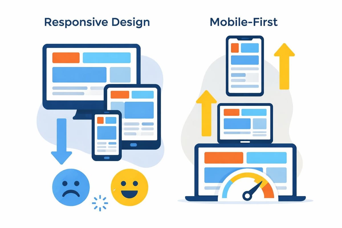 Mobile-First Design Vergleich