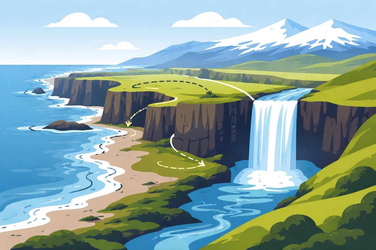 Skogafoss geological formation