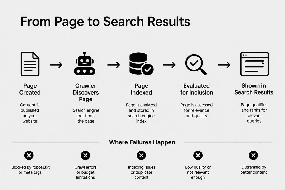 Website indexing diagnosis