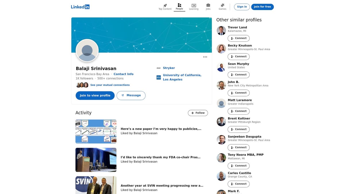 12 Inspirierende Angel Investors for Startups 2026 - Balaji Srinivasan