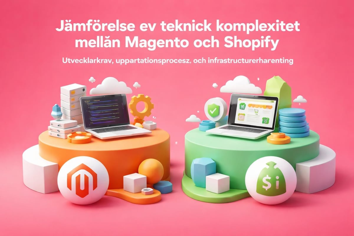 Teknisk komplexitet Magento kontra Shopify