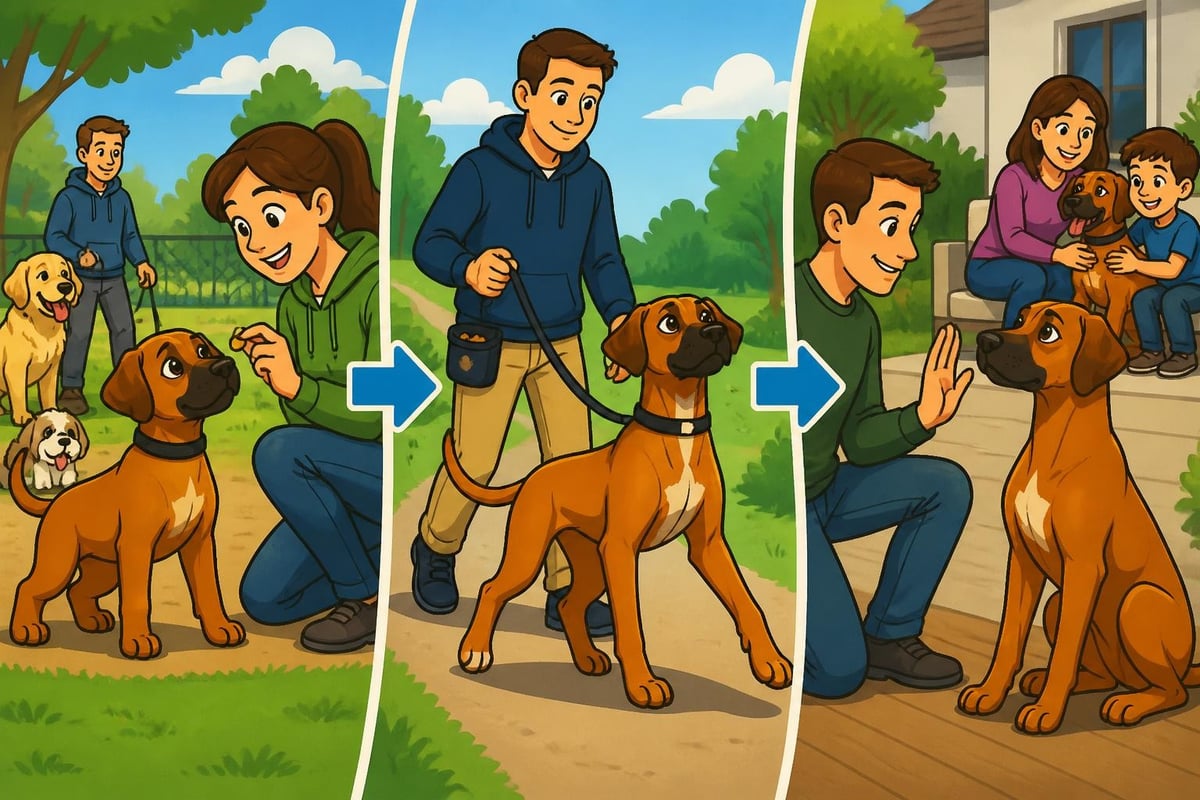 Rhodesian ridgeback training approach