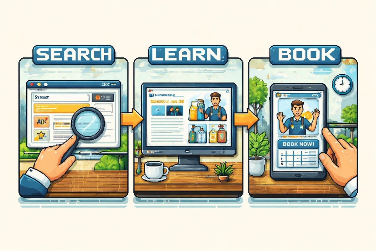 Paid advertising funnel