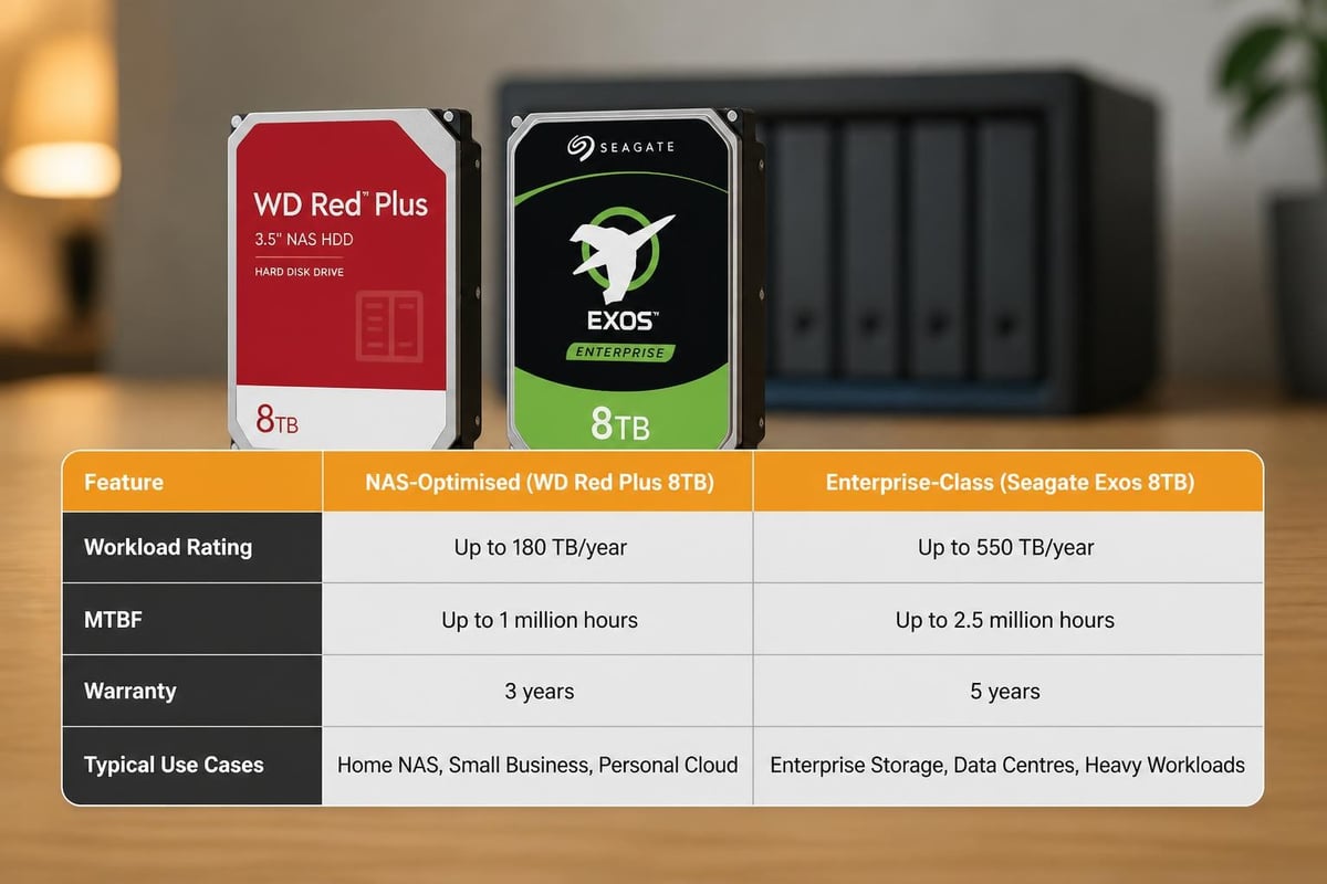 NAS drive category comparison