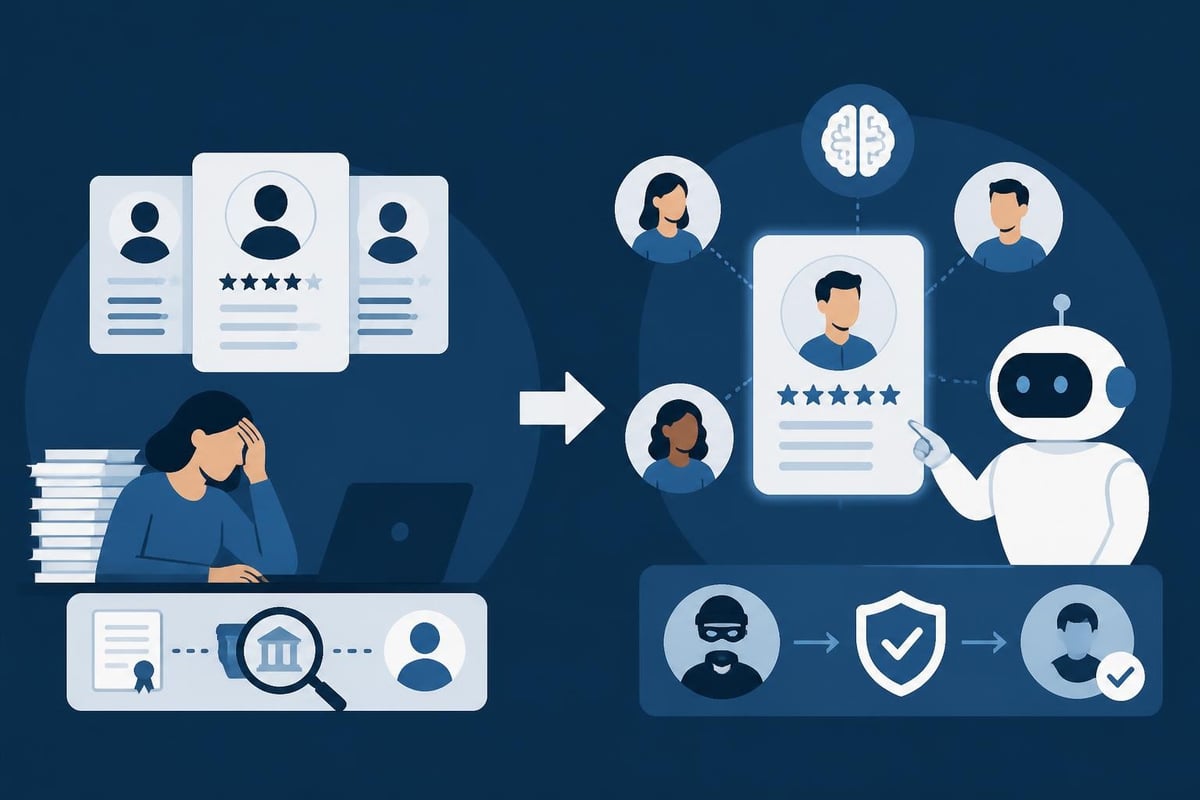 AI sourcing workflow stages