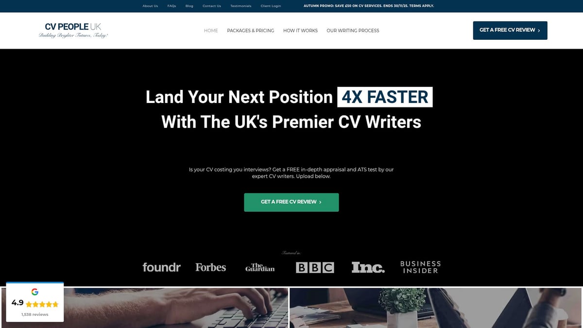 7 Essential Resume Writing Services Reviews for 2025 - CV People UK