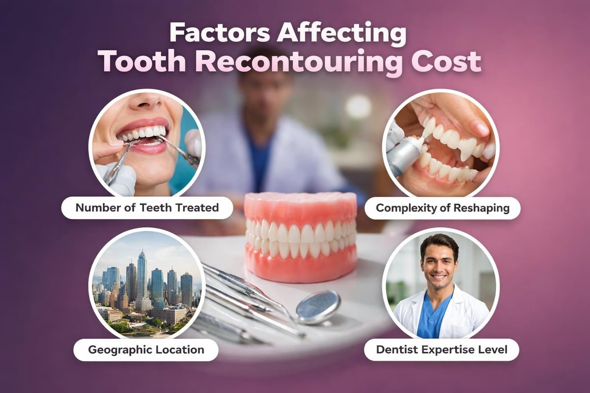 Tooth recontouring pricing factors