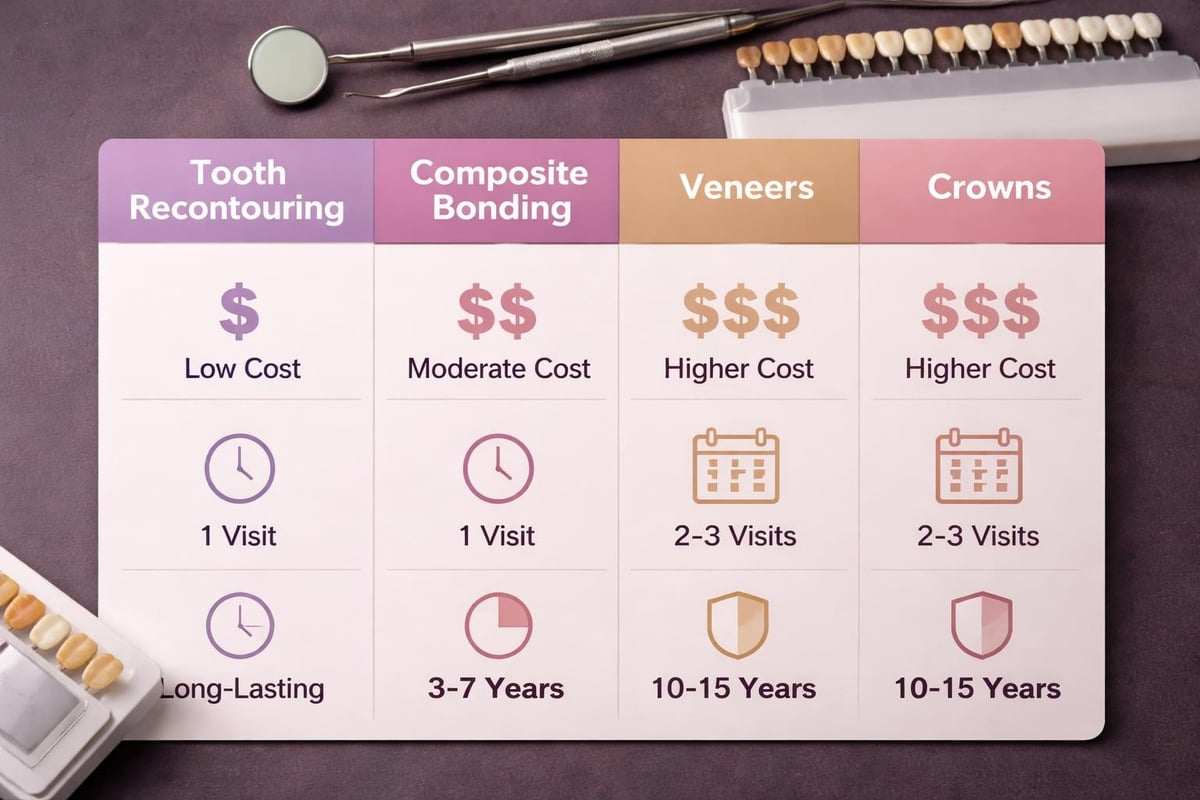 Cosmetic dentistry cost comparison
