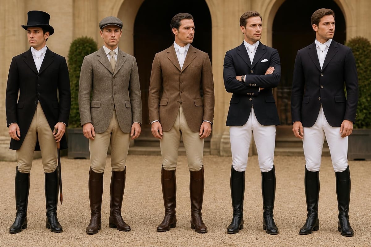 Evolution of men's equestrian show wear