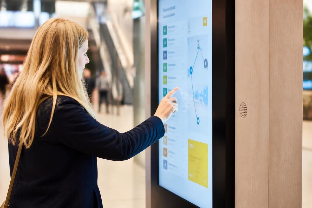 Wayfinder digital signage system components