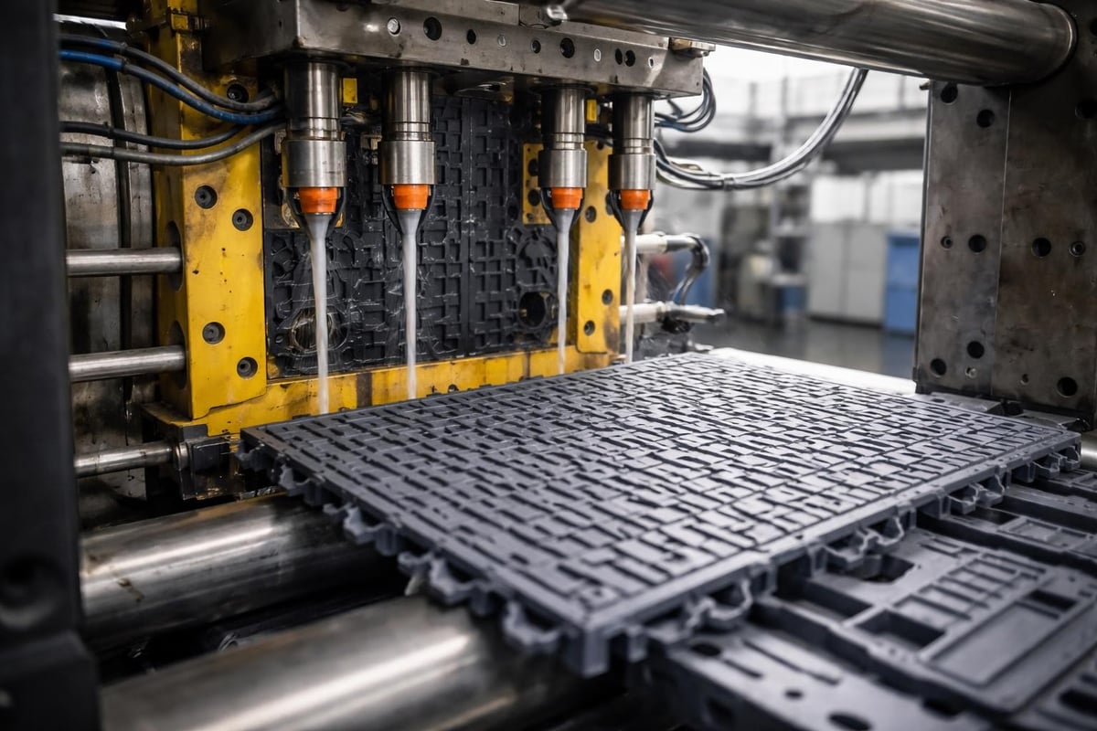 Swisstrax tile manufacturing process