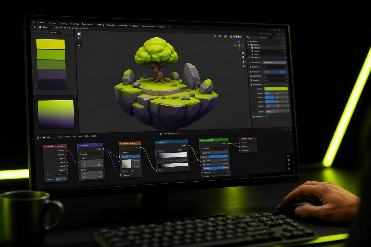 Blender Color Palette: Workflow Guide for 3D Artists