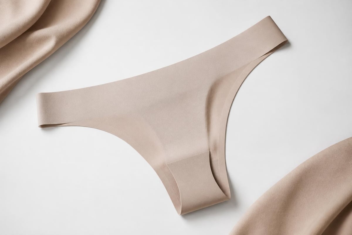 Seamless thong design features