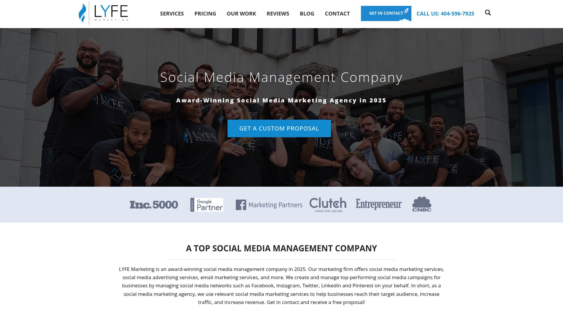 Top 10 Best Social Marketing Agencies in 2025 - LYFE Marketing