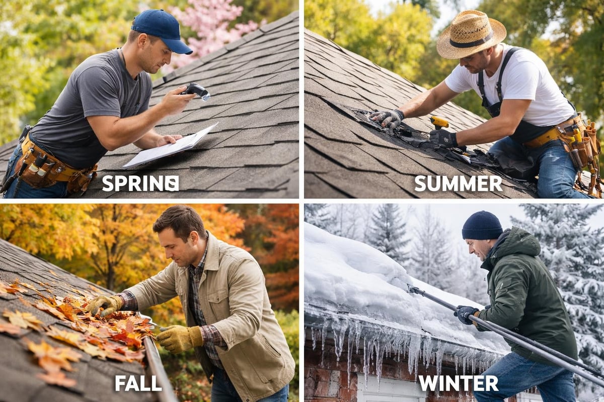 Seasonal roof maintenance timeline