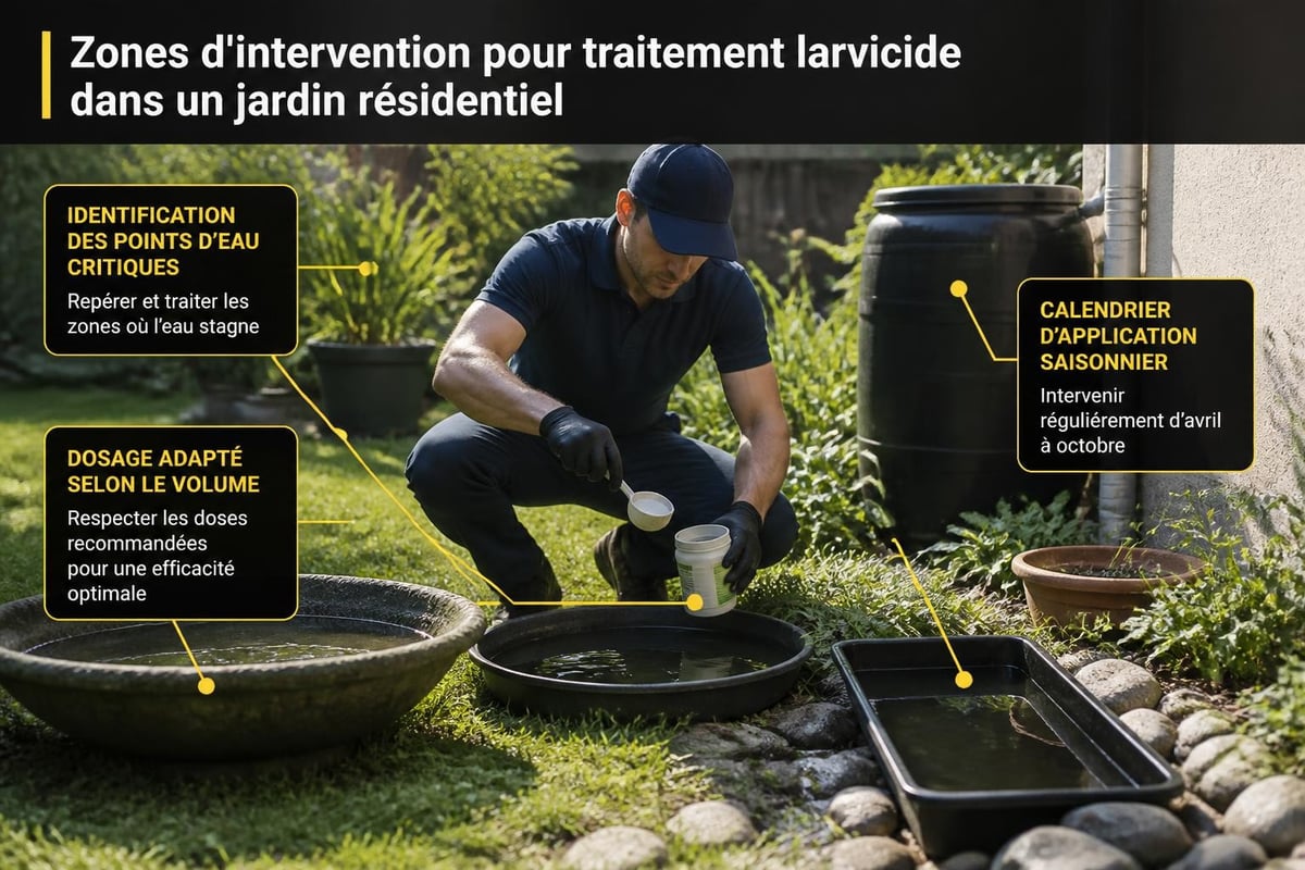 Application larvicide professionnel