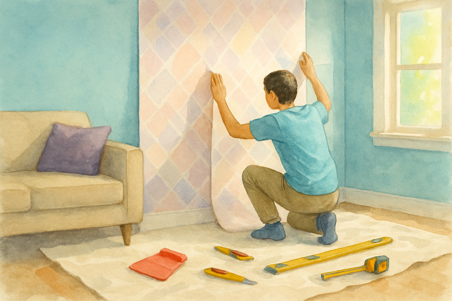 Step-by-Step Guide: Installing Self Adhesive Wall Paper