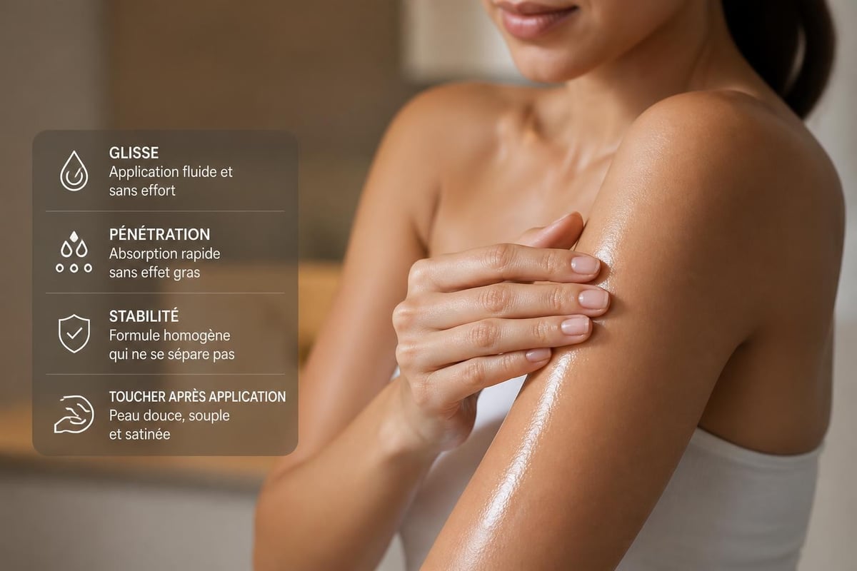 Texture d'huile de massage