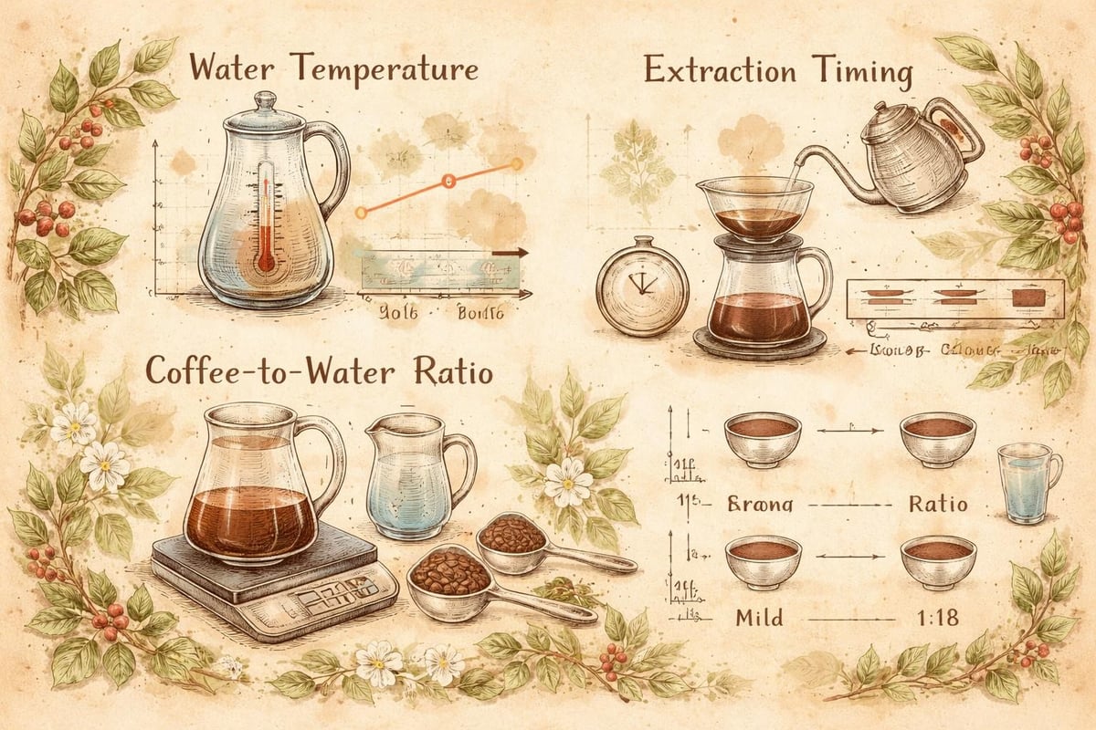 Drip coffee maker temperature control
