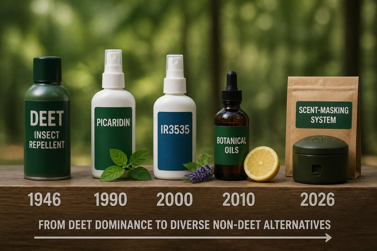 Evolution of mosquito repellent ingredients