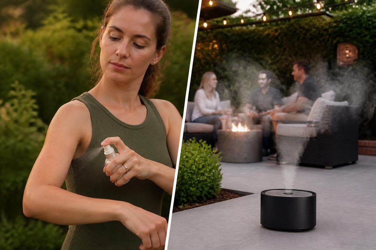 Methods of applying non DEET mosquito protection